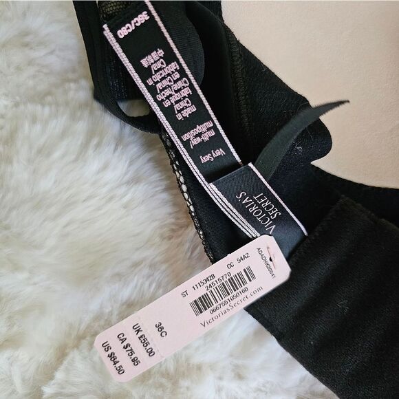 Victoria's Secret Black and Cream Lace Bra - Picture 5 of 6